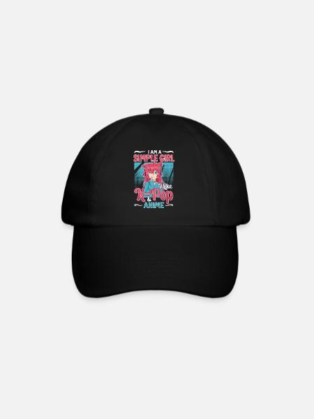 J’aime la K-Pop et l’anime K-Pop - Casquette classique - noir/noir