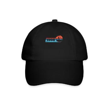Pêcheur né en 1998 Anniversaire Fliegenflischen - Casquette classique - noir/noir - Devant