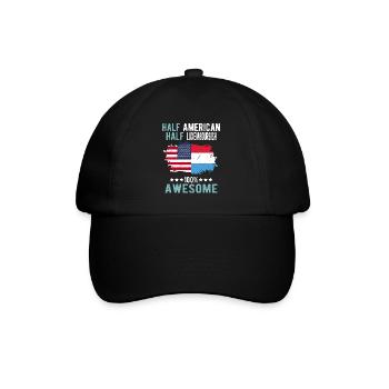 Moitié Américain Moitié Luxembourgeois - Casquette classique - noir/noir - Devant