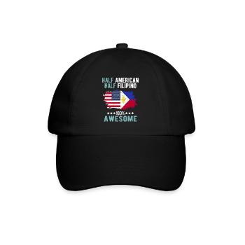 Moitié américain moitié philippin - Casquette classique - noir/noir - Devant