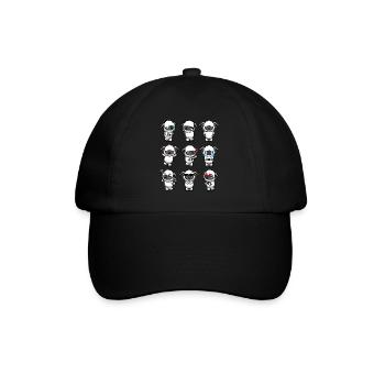 Valais black-nosed sheep sheep - Baseball Cap - black/black - Front