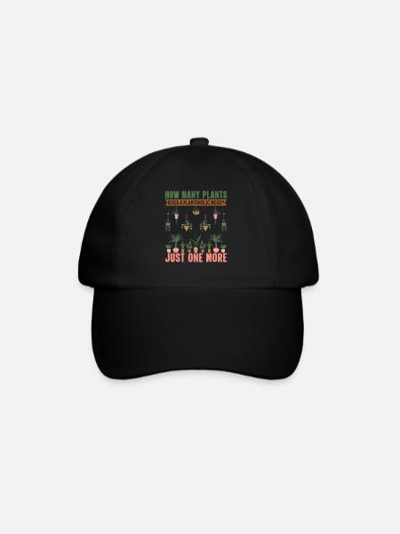 Gartenarbeit Ich liebe meine Pflanzen Gartenbepfla - Baseballkappe - Schwarz/Schwarz