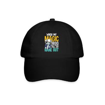 When My Magic Tricks Aren't Working I Pull My Hare - Baseballkappe - Schwarz/Schwarz - Vorne