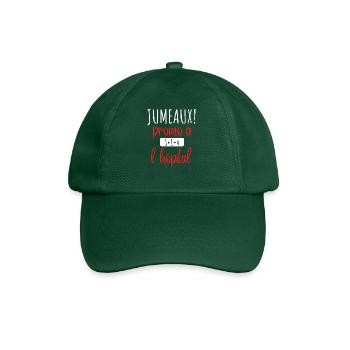 jumeaux promo à l hôpital - Casquette classique - vert bouteille - Devant