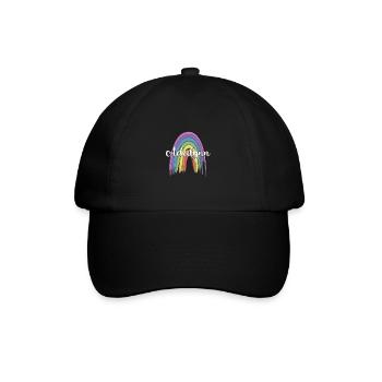 ADALYNN Rainbow Cursive - Casquette classique - noir/noir - Devant