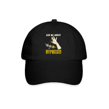 Posez-moi des questions sur l’hypnose - Casquette classique - noir/noir - Devant