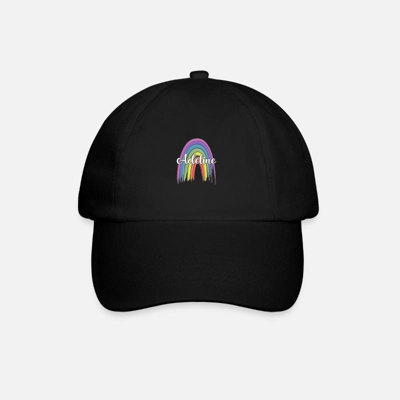 ADELINE Rainbow Cursive - Casquette classique - noir/noir