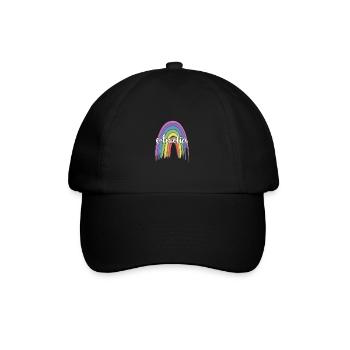 AMELIA Rainbow Cursive - Baseball Cap - black/black - Front