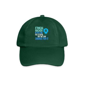Ethical Hacker Security Computer Hacking - Baseball Cap - bottle green - Front