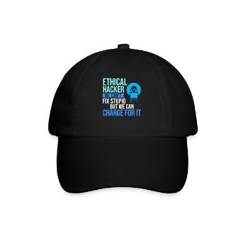 Ethical Hacker Security Computer Hacking - Baseball Cap - black/black - Front