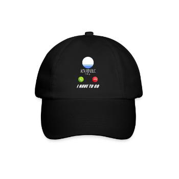 Altai Republic ruft an Lusiger Flaggen Spruch - Baseballkappe - Schwarz/Schwarz - Vorne