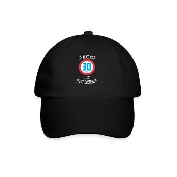 Je N'ai Pas 30 Ans. J'ai 18 Ans Et 12 Ans - Casquette classique - noir/noir - Devant