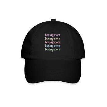 Proud Boxmama Gift Box Mother By Boxer Mama - Baseball Cap - black/black - Front