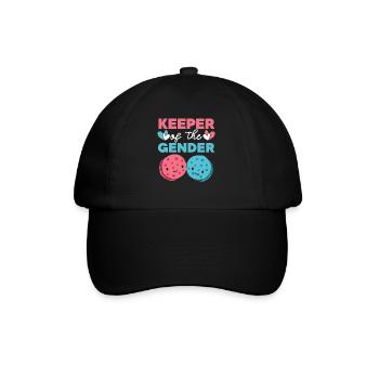 Hüter des Geschlechts Baby Reveal Baby-Ankündigung - Baseballkappe - Schwarz/Schwarz - Vorne