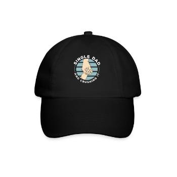 Alleinerziehender Vater und der beste Vater aller - Baseballkappe - Schwarz/Schwarz - Vorne