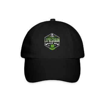 The Leprechaun forced me to do so Ire Kobold - Baseball Cap - black/black - Front