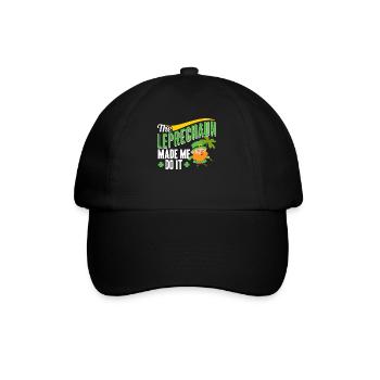 The Leprechaun forced me to leprechaun Irishman - Baseball Cap - black/black - Front
