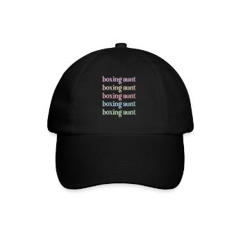 Boxing Aunt Gift Box Aunt By Boxer Proud Aunt - Baseball Cap - black/black - Front