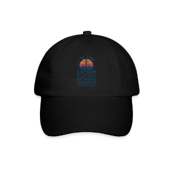 Captain Captains Boating Gift - Baseball Cap - black/black - Front