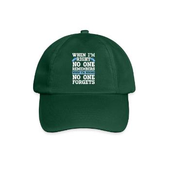 Proud Referee Game Official Sportsmanship Whistle - Baseball Cap - bottle green - Front