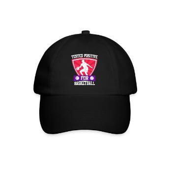 Testé positif au basketball féminin - Casquette classique - noir/noir - Devant