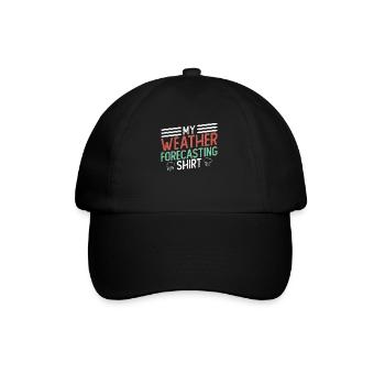 Météorologue Météo Climat Prévisions Météo - Casquette classique - noir/noir - Devant