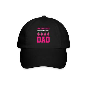 Drachenfrucht Papa - Baseballkappe - Schwarz/Schwarz - Vorne