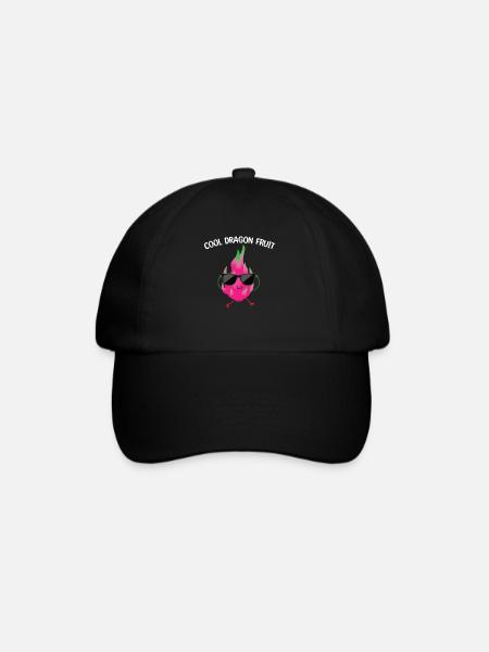 Coole Drachenfrucht - Baseballkappe - Schwarz/Schwarz