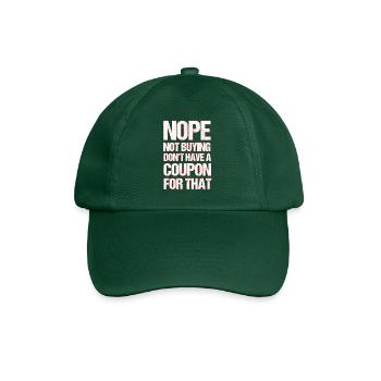 Coupon Shopper Discount Couponer Vente à prix réduit - Casquette classique - vert bouteille - Devant