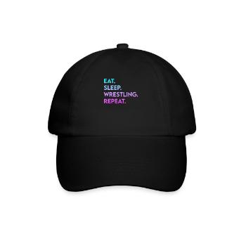 manger le sommeil lutte répéter - Casquette classique - noir/noir - Devant