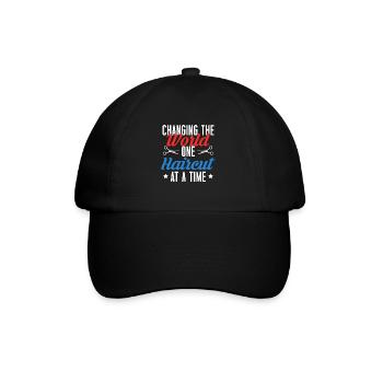 Changing The World One Haircut At A Time - Baseball Cap - black/black - Front