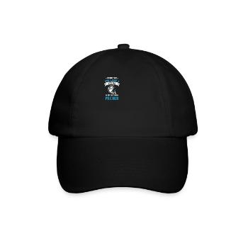Le roi veut aller pêche / Cadeau pêcheur - Casquette classique - noir/noir - Devant