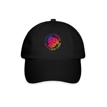 Volleyball Player Team Born To - Baseball Cap - black/black - Front