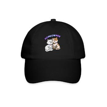 | propriétaire Chemise de chat mignonne | Tshirt Amoureux des Chats | - Casquette classique - noir/noir - Devant