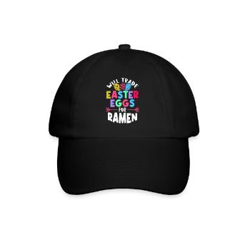 Échangez les œufs de Pâques contre des ramen | | amateur de ramen - Casquette classique - noir/noir - Devant