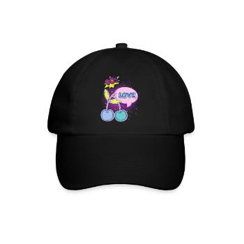 90's Pop art, cadeau original des années 90 - Casquette classique - noir/noir - Devant