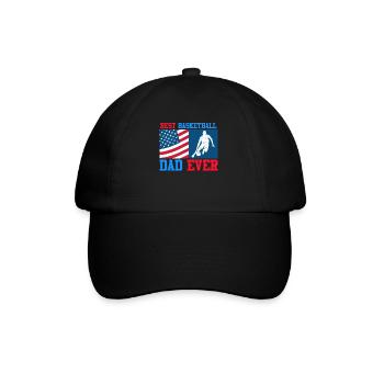 Best Basketball Dad ever Basketball Papa - Baseball Cap - black/black - Front