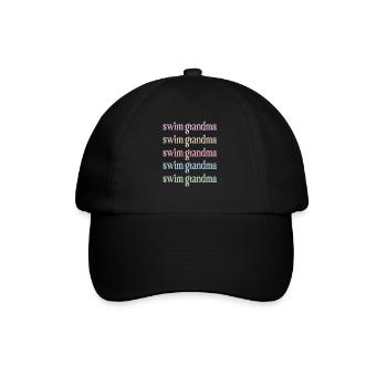 Fière natation Grand-mère Grand-mère Nageuse Grand-mère natation Grand-mère - Casquette classique - noir/noir - Devant