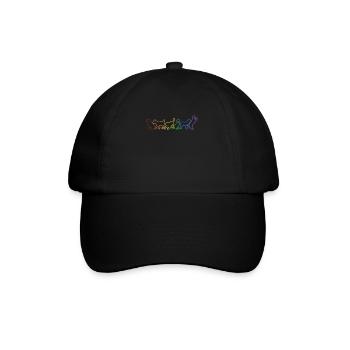 Dogs LGBT Rainbow Quadrupède Wauwau Mâle - Casquette classique - noir/noir - Devant