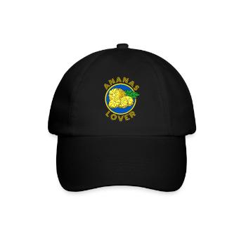 ANANAS LOVER plage vacances à la mer été - Casquette classique - noir/noir - Devant