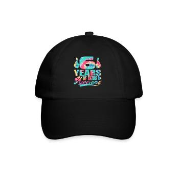 6ème anniversaire ou anniversaire 6 ans d’existence - Casquette classique - noir/noir - Devant