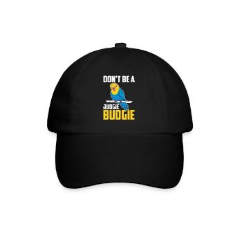 Ne soyez pas un oiseau perroquet Judgie Budgie - Casquette classique - noir/noir - Devant