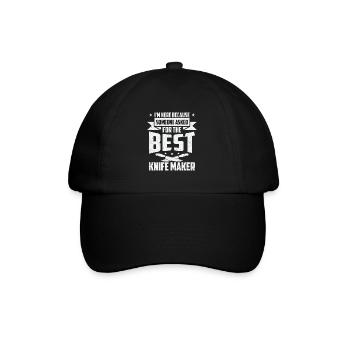 Messer Selbst Schmieden Damast Stahl Schmied - Baseballkappe - Schwarz/Schwarz - Vorne