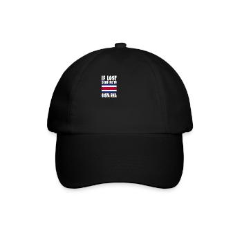 Costa Rica Flag Saying - Baseball Cap - black/black - Front