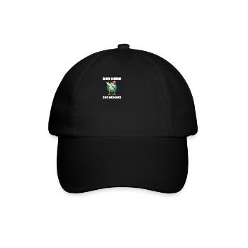 Der Herr der Hühner Hühnerflüsterer Hänchenwagen - Baseballkappe - Schwarz/Schwarz - Vorne