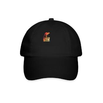 Sie Stellen Wohl Gerne Unnötige Fragen Känguru - Baseballkappe - Schwarz/Schwarz - Vorne