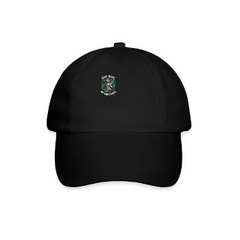 planty dead Inside but loves plants - Baseballkappe - Schwarz/Schwarz - Vorne
