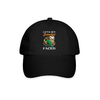 Obtenons Schnitzel Face Buveur de bière - Casquette classique - noir/noir - Devant