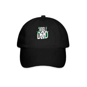 Père monoparental Parent seul Papa Papi - Casquette classique - noir/noir - Devant