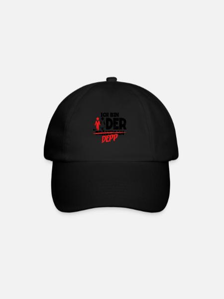 Ich bin der Depp Bräutigam - Baseballkappe - Schwarz/Schwarz